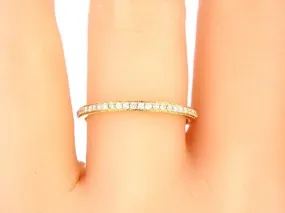 14K Gold Diamond Prong Set Band