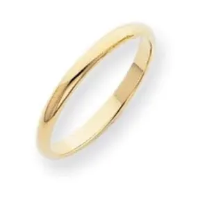 14K Y Gold 2mm Wedding Band 1.9grms