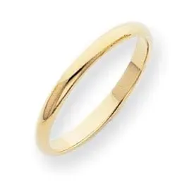 14K Y Gold 2mm Wedding Band 1.9grms