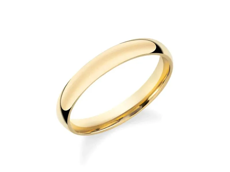 14K Y Gold 3mm Wedding Band 2.5grms