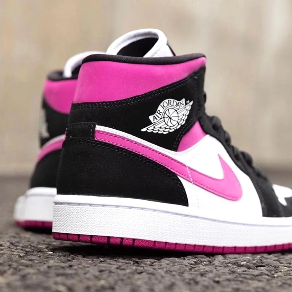 Air Jordan 1 WMNS Mid 'Black Cactus Flower'