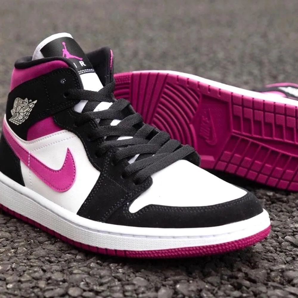 Air Jordan 1 WMNS Mid 'Black Cactus Flower'