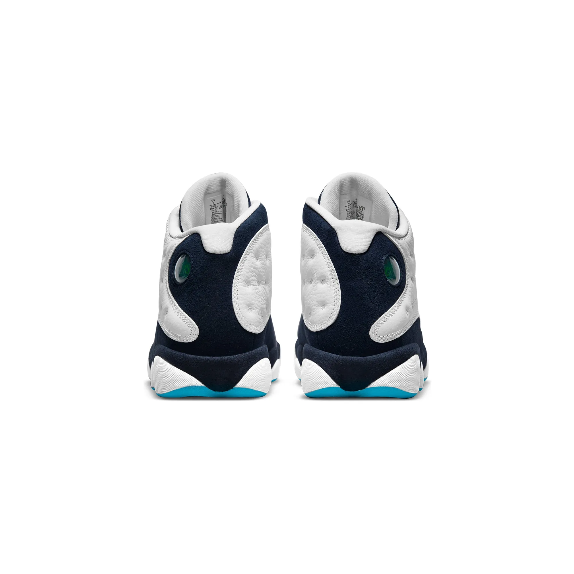 Air Jordan Mens 13 Retro Shoes White/DK Powder Blue