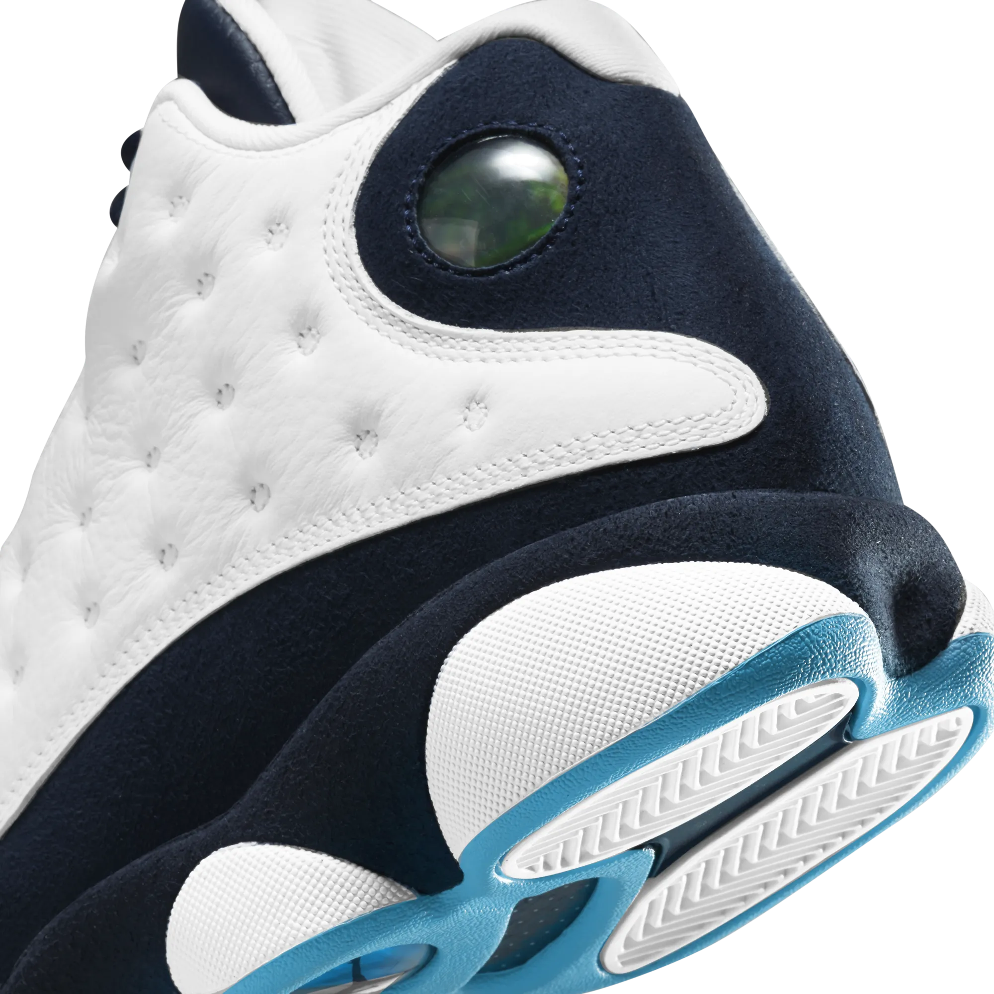 Air Jordan Mens 13 Retro Shoes White/DK Powder Blue