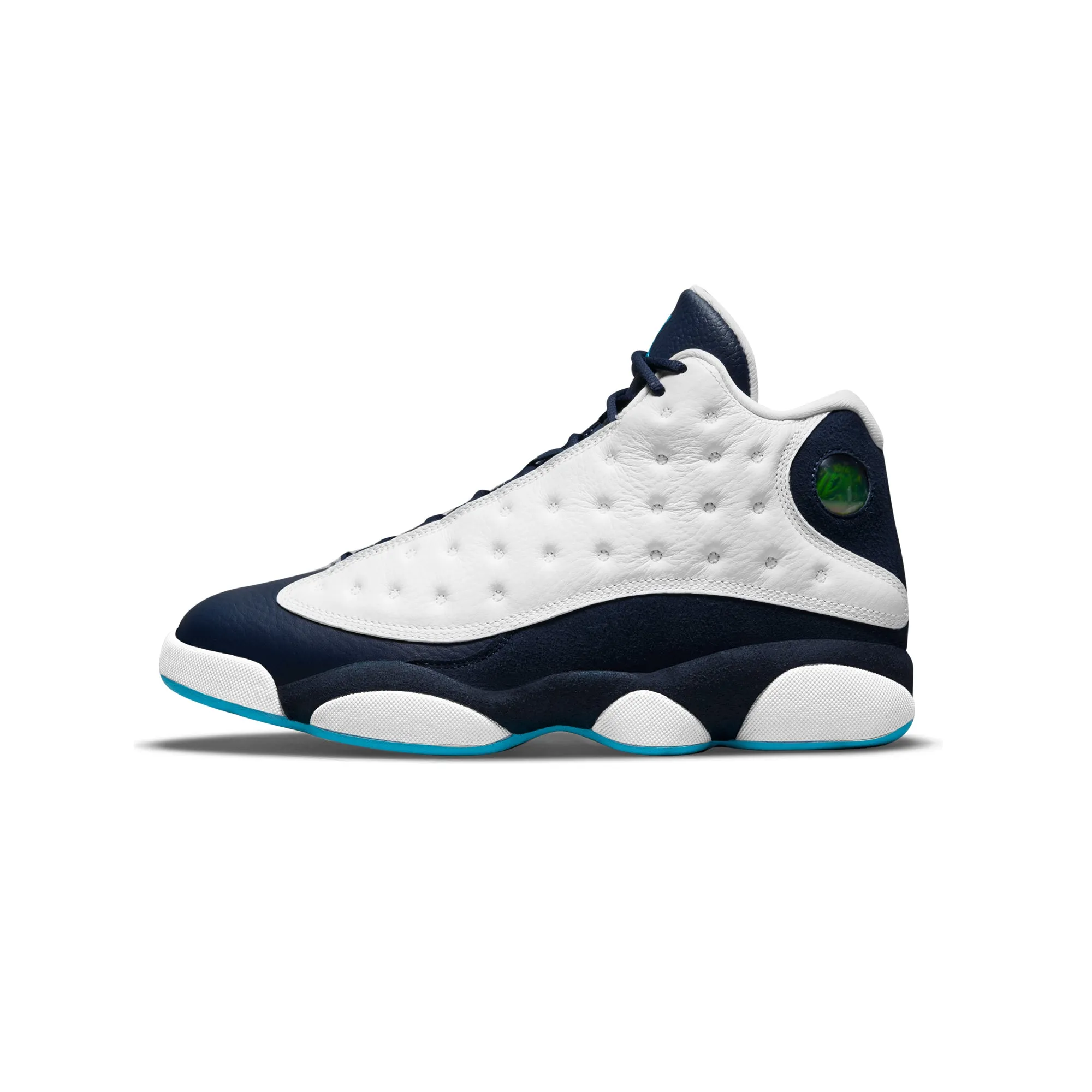 Air Jordan Mens 13 Retro Shoes White/DK Powder Blue