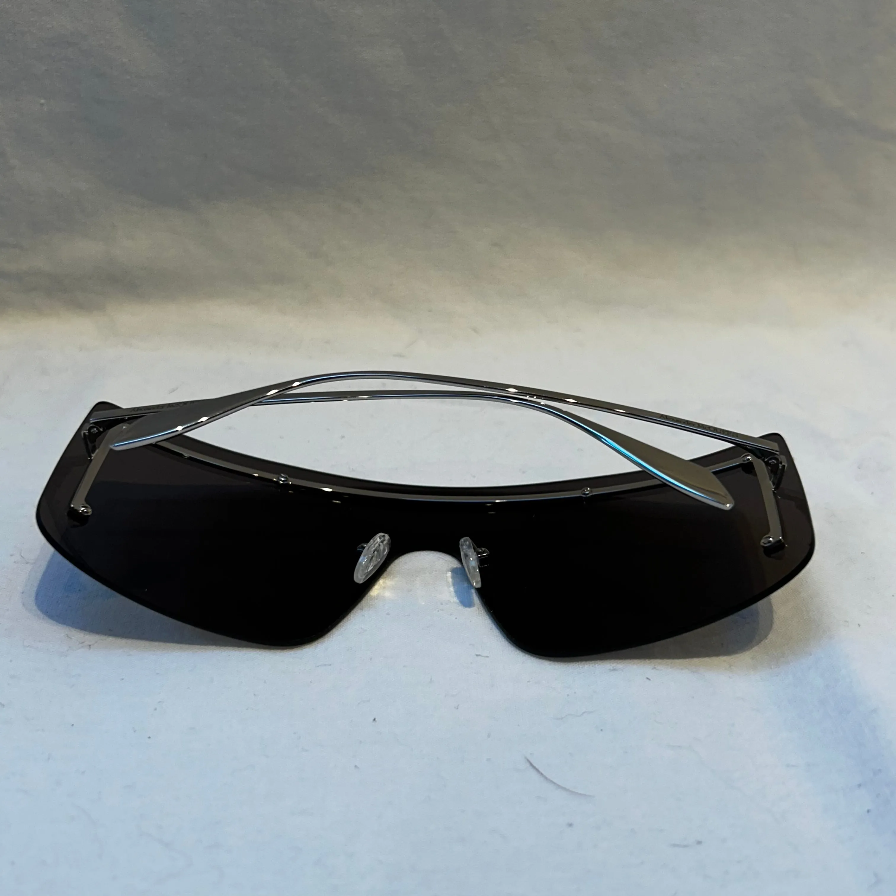 Alexander McQueen Brand New 340 Black Shield Sunglasses