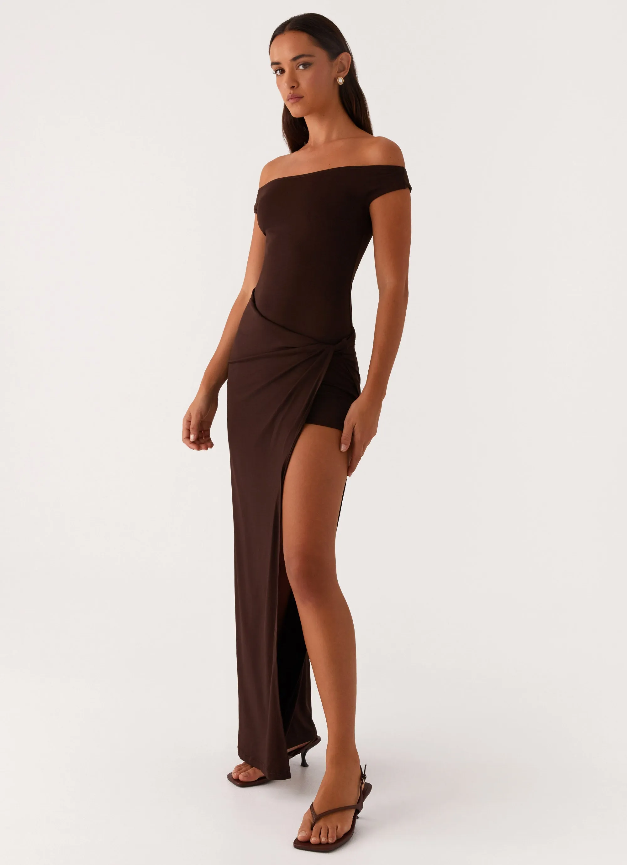 Amerie Maxi Dress - Chocolate