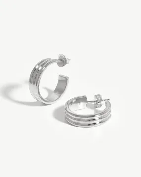 Ancien Hoop Earrings | Sterling Silver