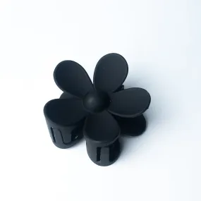 Andrea Large Flower Hair Clip-Black