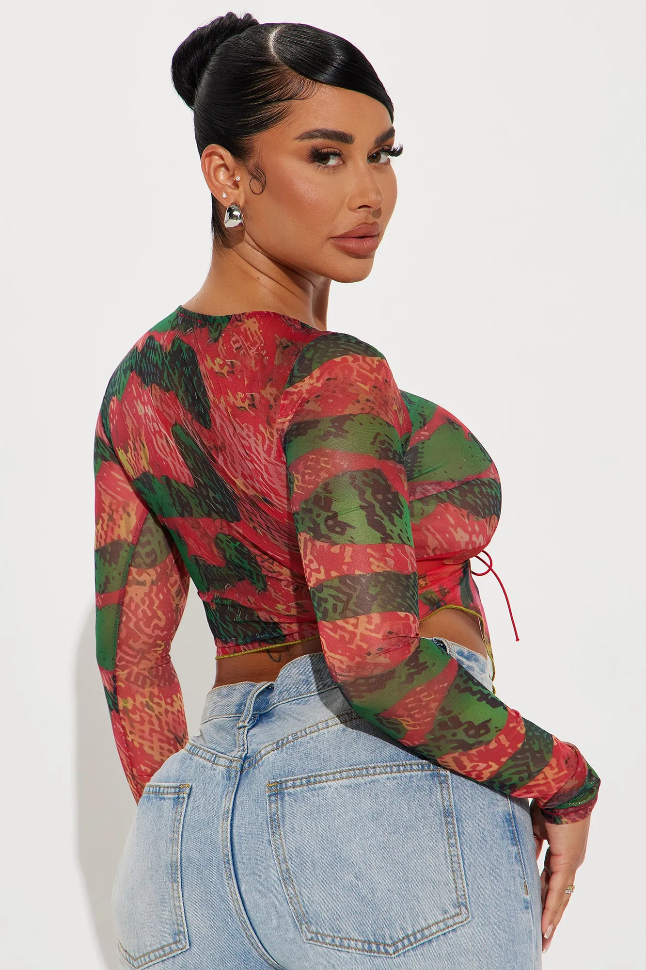 Anytime You Like Mesh Top - Multi Color