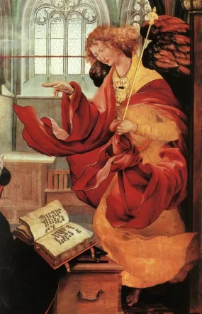 Archangel Gabriel (detail from the Annunciation from the Isenheim Altarpiece)