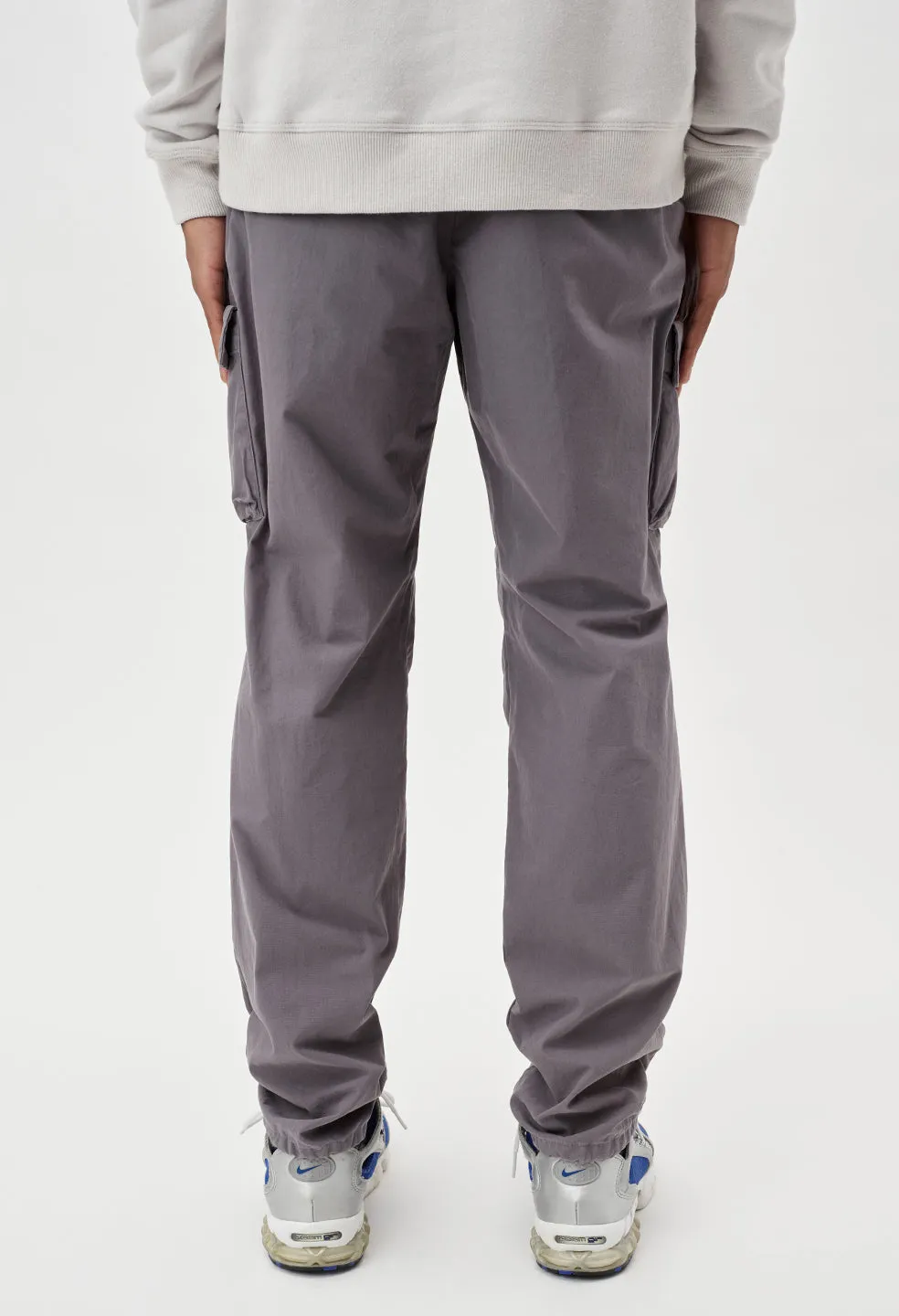 Back Sateen Cargo Pants / Charcoal