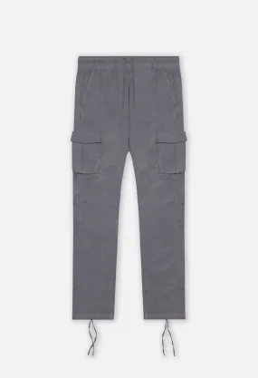 Back Sateen Cargo Pants / Charcoal