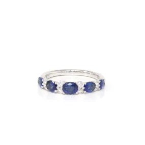 Baikalla? "Savannah" Natural Sapphire Channel Set Wedding Band