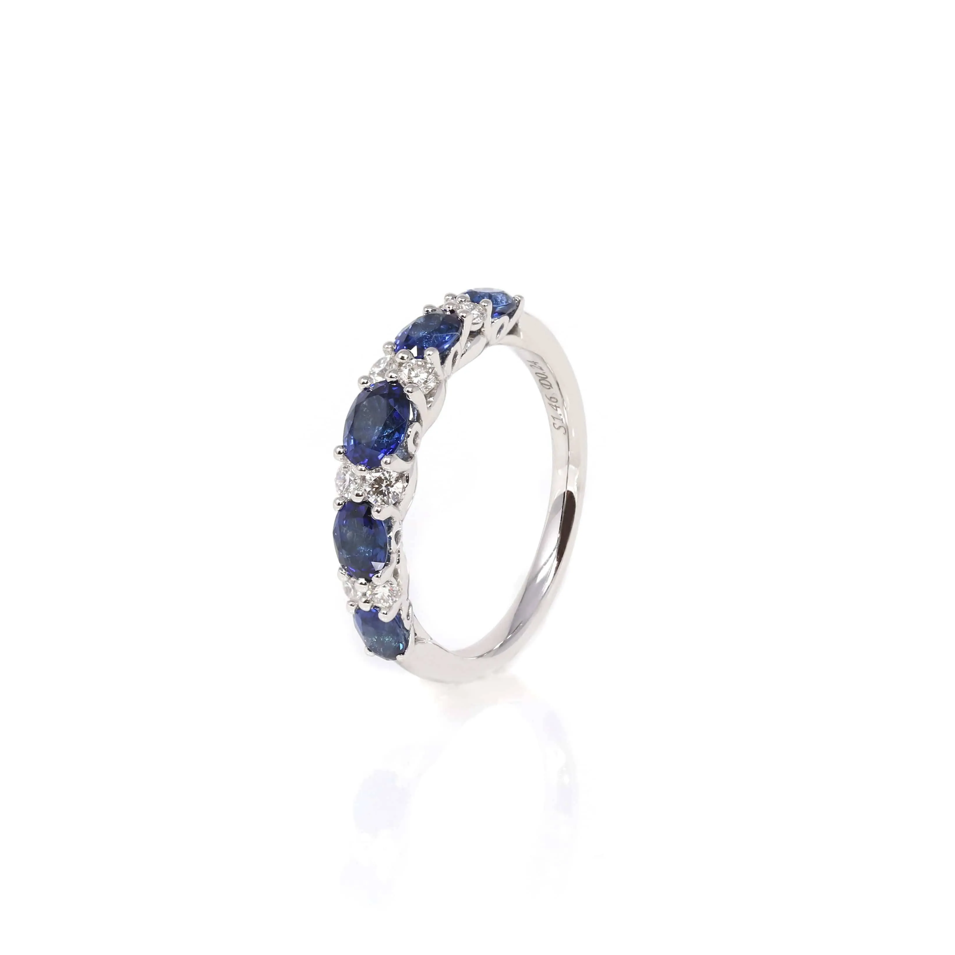 Baikalla? "Savannah" Natural Sapphire Channel Set Wedding Band