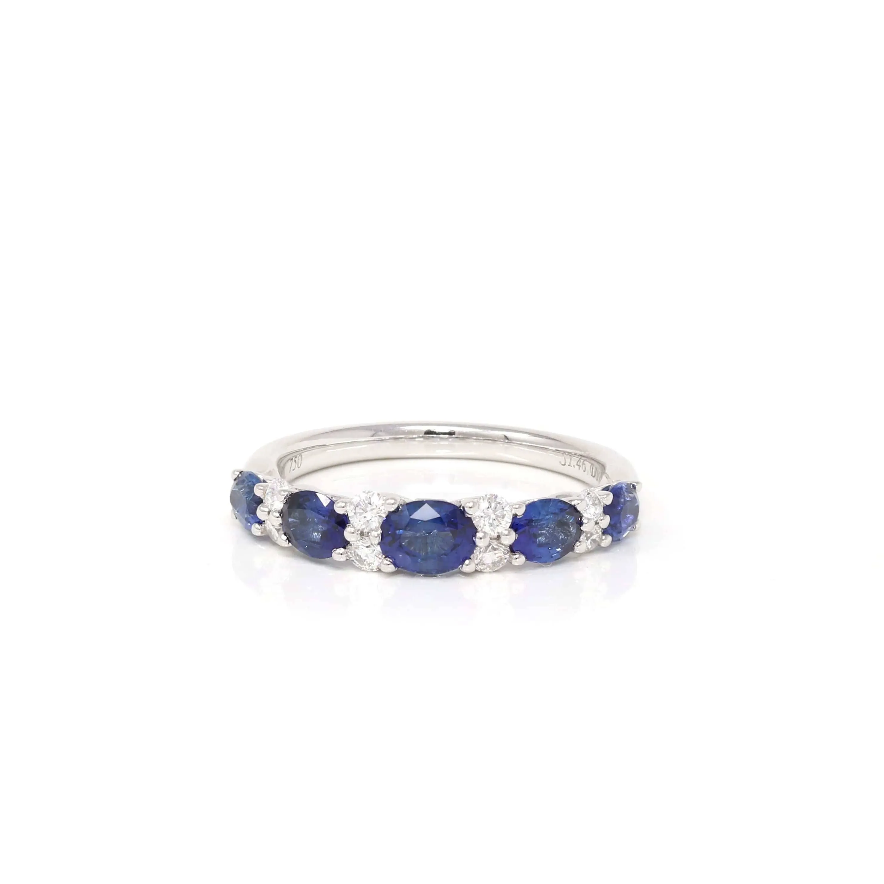 Baikalla? "Savannah" Natural Sapphire Channel Set Wedding Band