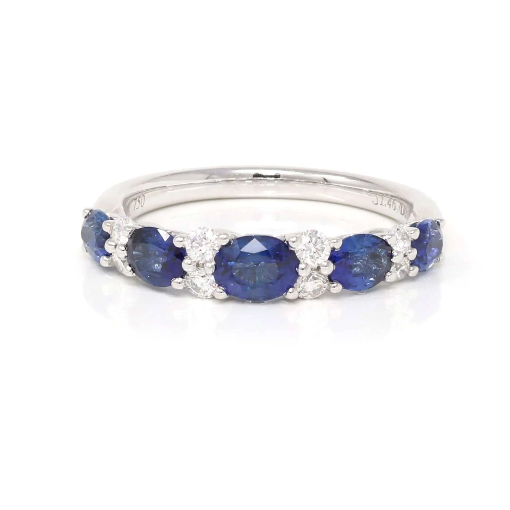 Baikalla? "Savannah" Natural Sapphire Channel Set Wedding Band