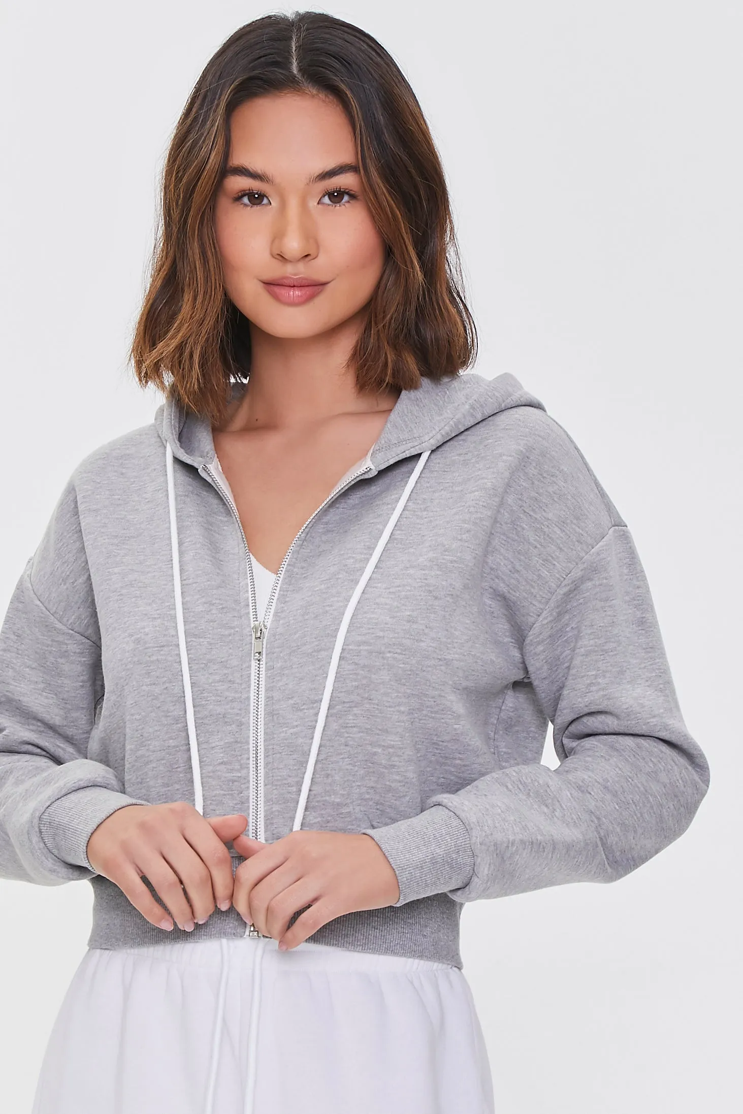 Basic Fleece Zip-Up Hoodie