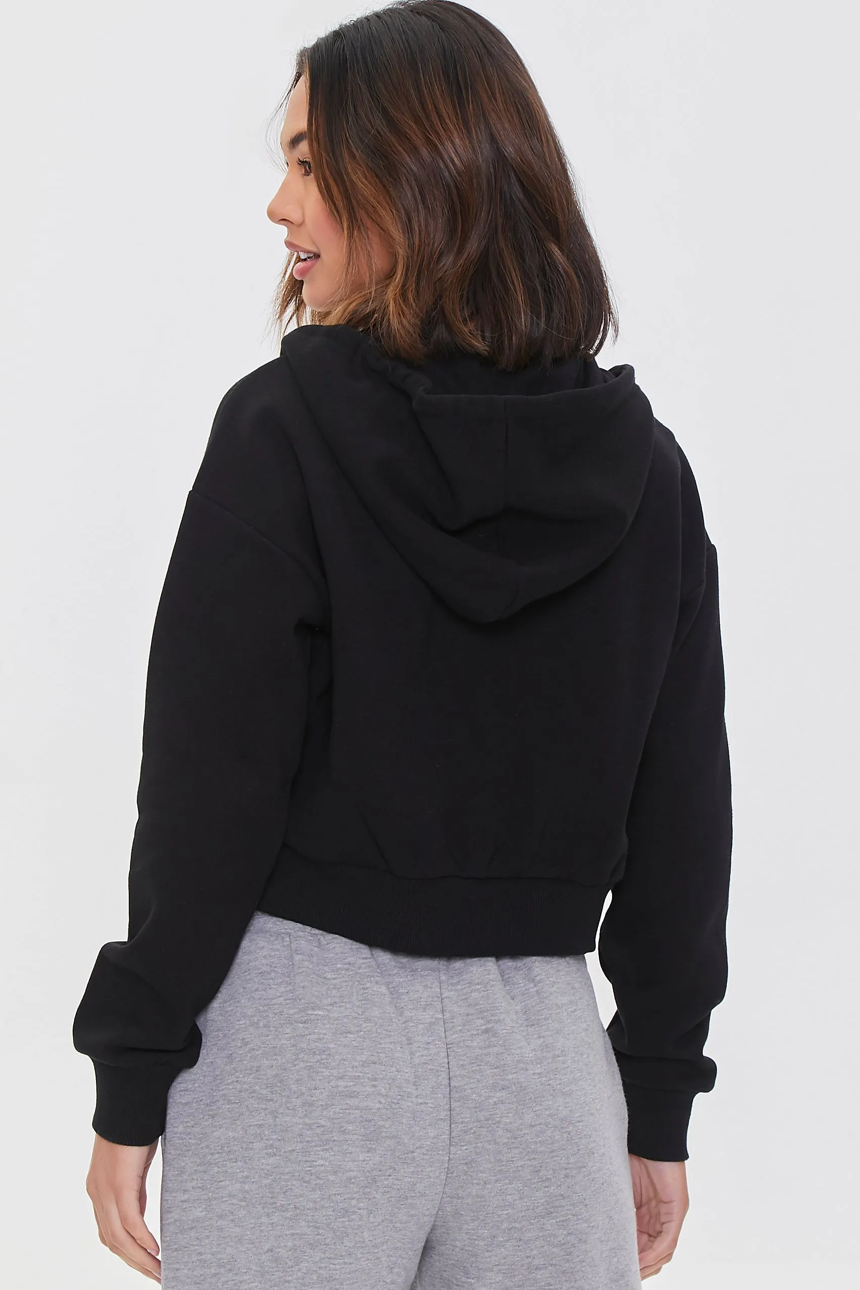 Basic Fleece Zip-Up Hoodie