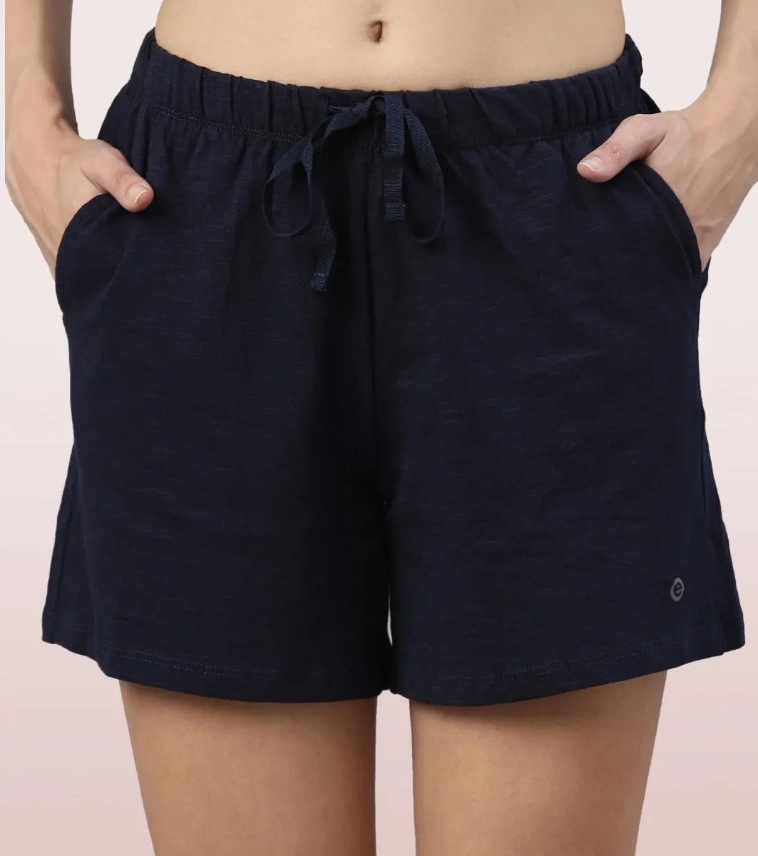 Basic Shorts | Mid-Thigh Length Jersey Shorts With Pockets