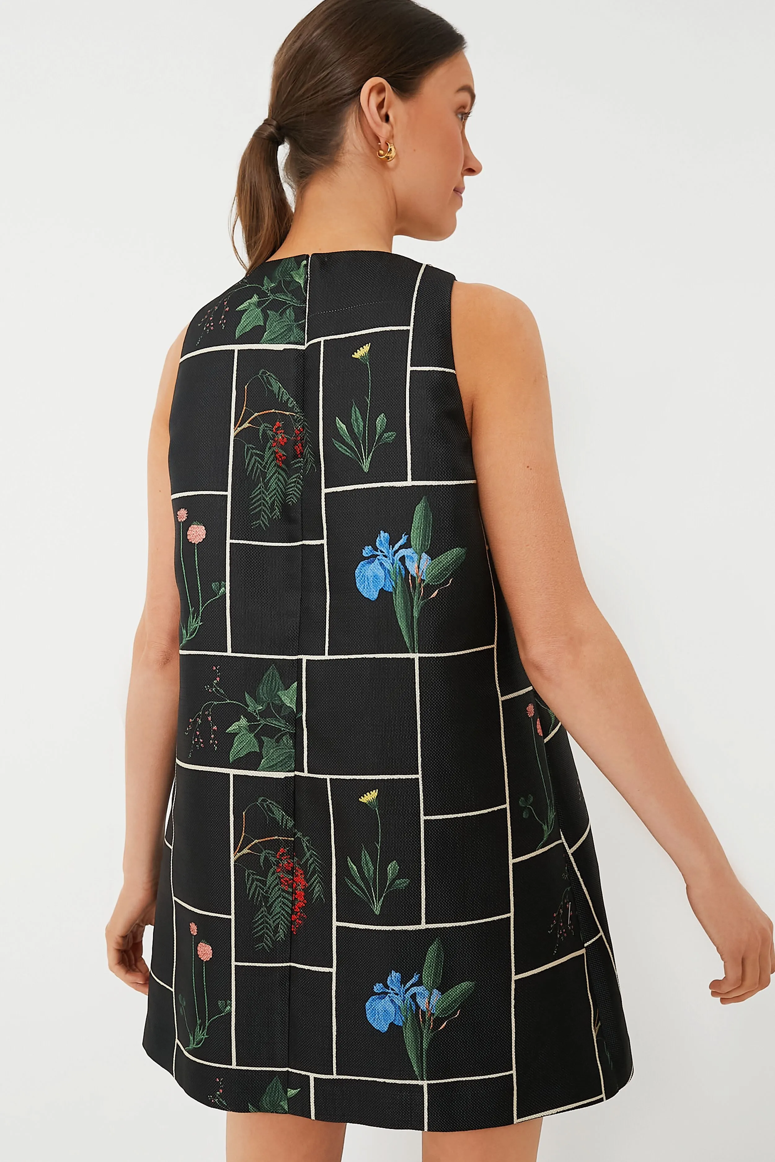 Black Fresher Buds Woven Grace Dress