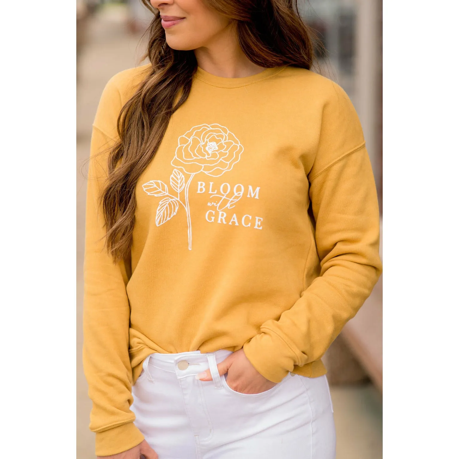 Bloom With Grace Graphic Sweatshirt