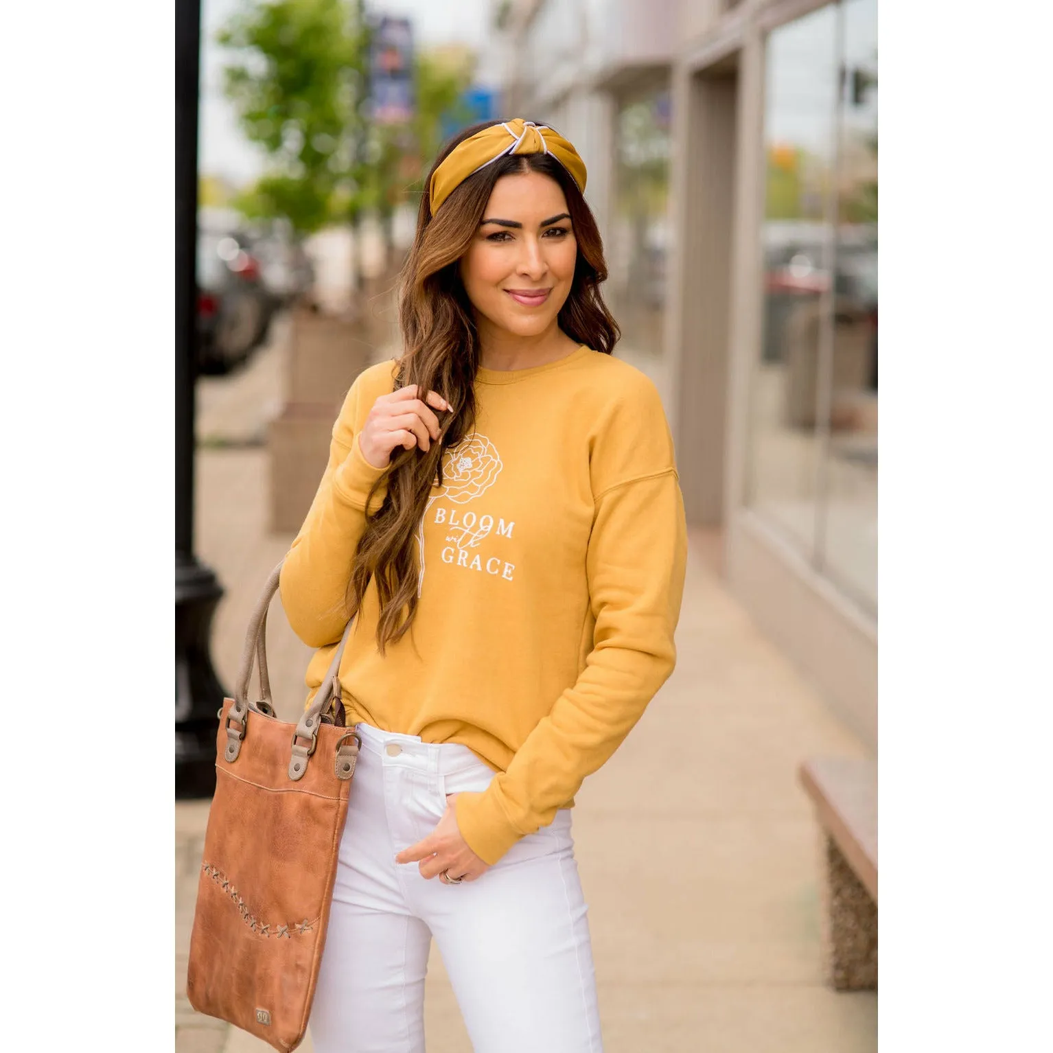 Bloom With Grace Graphic Sweatshirt