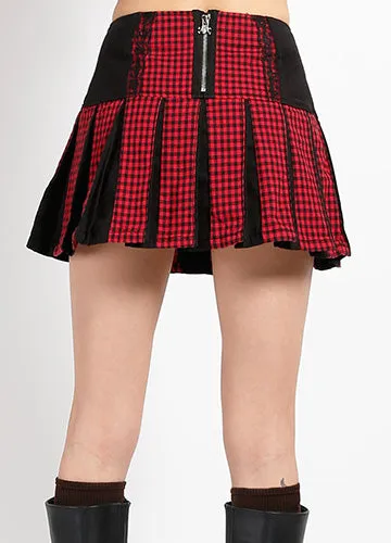 BO PEEP GARTER SKIRT RED