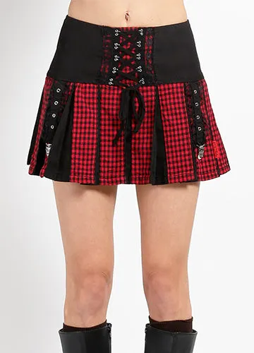 BO PEEP GARTER SKIRT RED