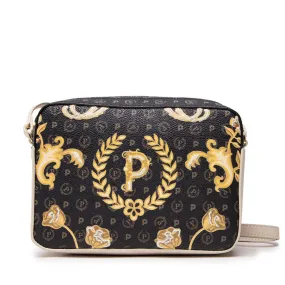 Borsa a Tracolla Donna POLLINI Linea Heritage Queen For a Day Nero e Avorio