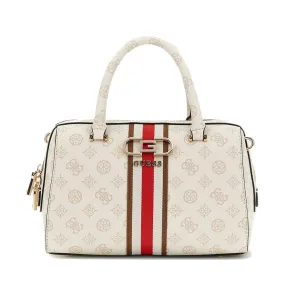 Borsa Donna a Mano a Bauletto GUESS Linea Nelka Colore Cream Logo