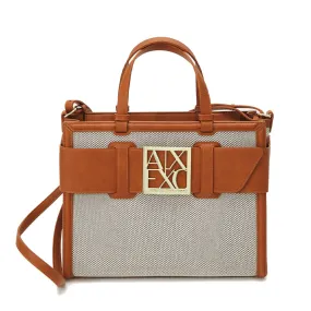 Borsa Donna a Mano ARMANI EXCHANGE Colore Cuoio Misura Grande