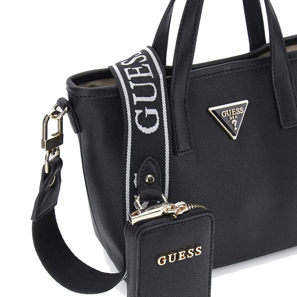 Borsa Donna a Mano con Tracolla GUESS Linea Latona Mini Colore Nero