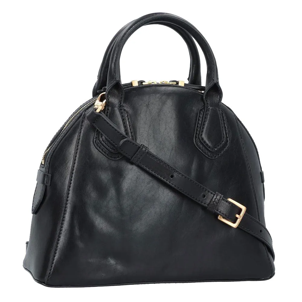 Borsa Donna a Mano con Tracolla THE BRIDGE linea Costanza in Pelle Nera