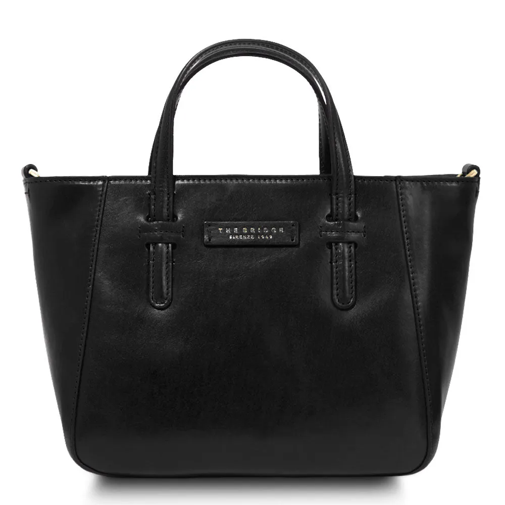 Borsa Donna a Mano con Tracolla THE BRIDGE linea Diana in Pelle Nera