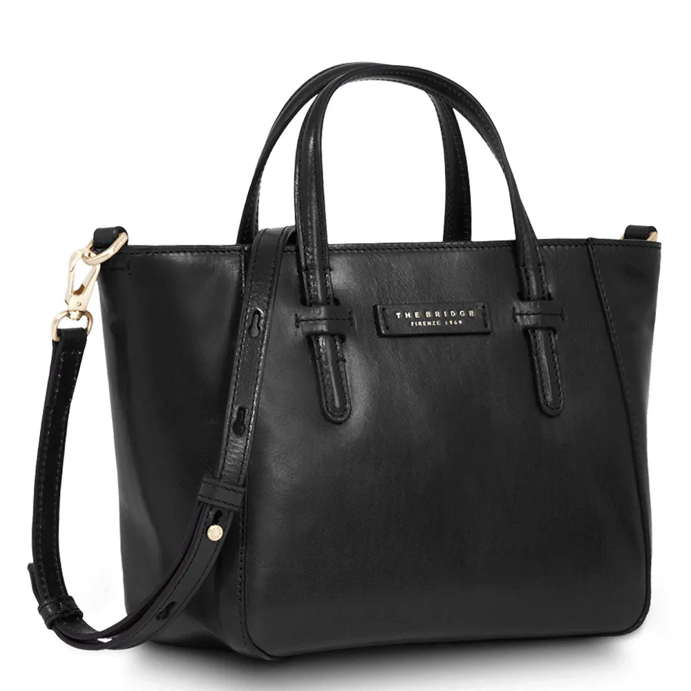 Borsa Donna a Mano con Tracolla THE BRIDGE linea Diana in Pelle Nera