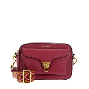 Borsa Donna a Tracolla COCCINELLE in Pelle Colore Garnet Red linea Beat Soft - E1NOF150201