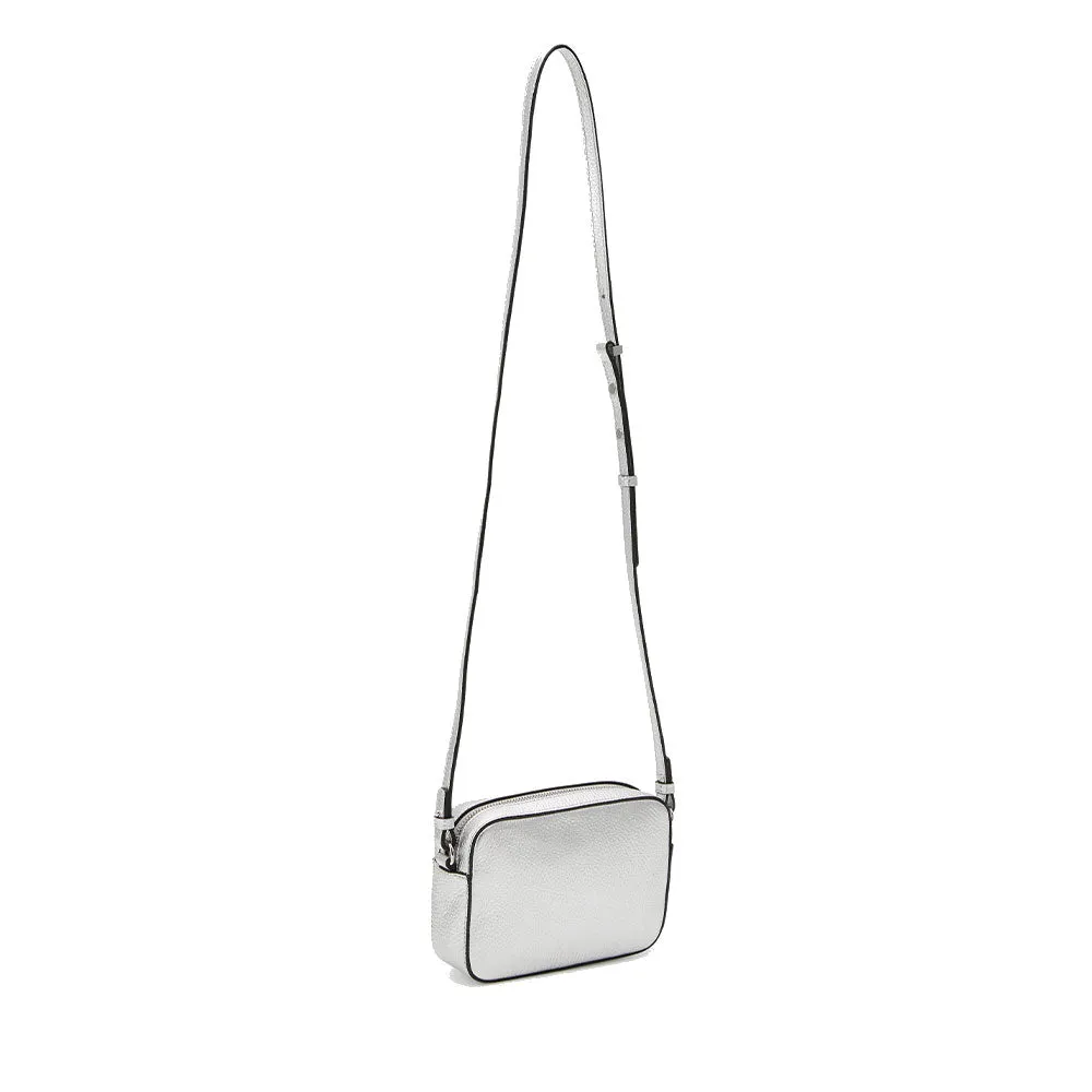 Borsa Donna a Tracolla COCCINELLE in Pelle Silver linea Beat Soft Misura Media