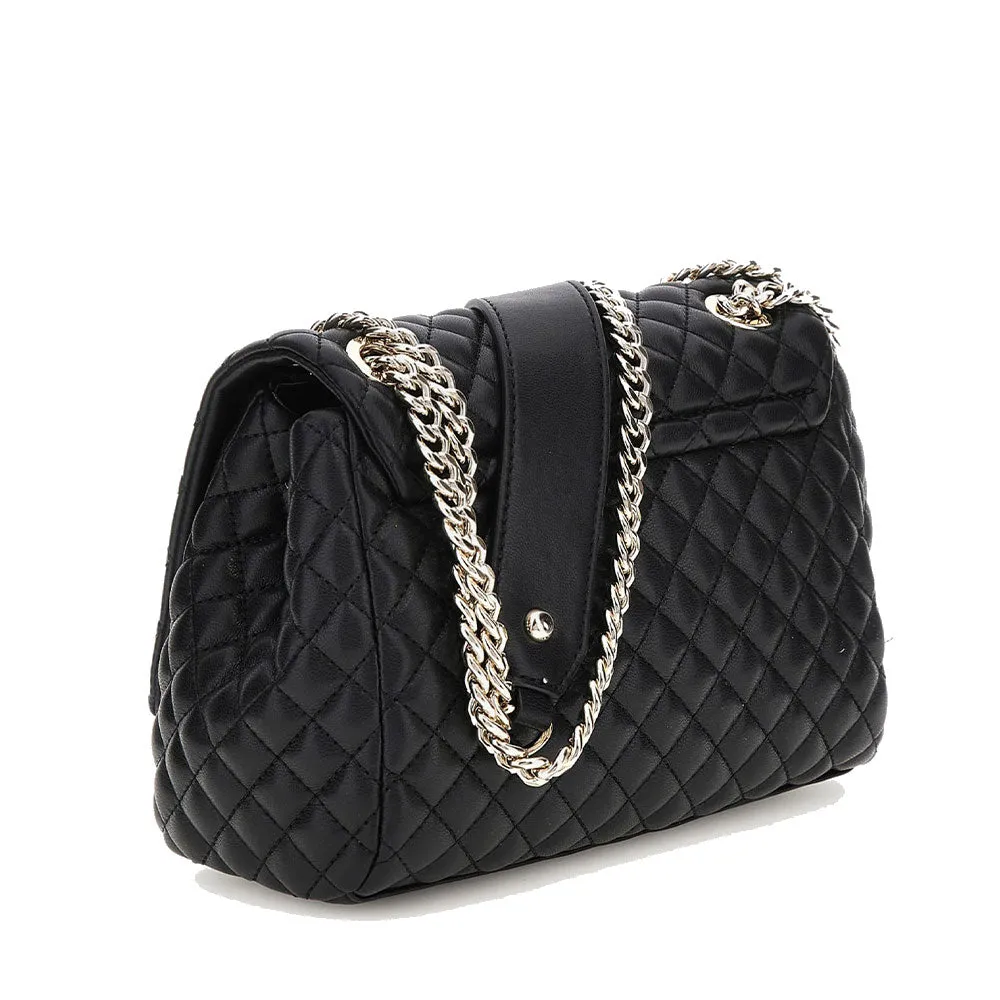 Borsa Donna a Tracolla GUESS Chiusa con Pattina Linea Rianee colore Nero