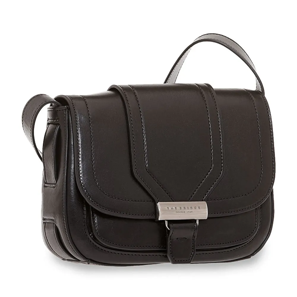 Borsa Donna a Tracolla Media THE BRIDGE linea Benedetta in Pelle Nera