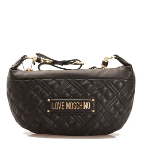 Borsa Donna Hobo Trapuntata LOVE MOSCHINO linea Logo Lettering colore Nero