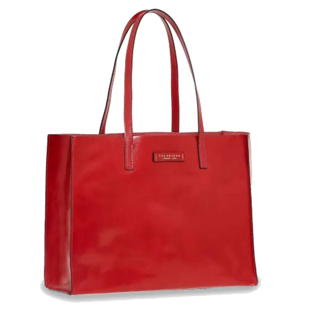 Borsa Donna Shopper THE BRIDGE Linea Mirra in Pelle Rossa