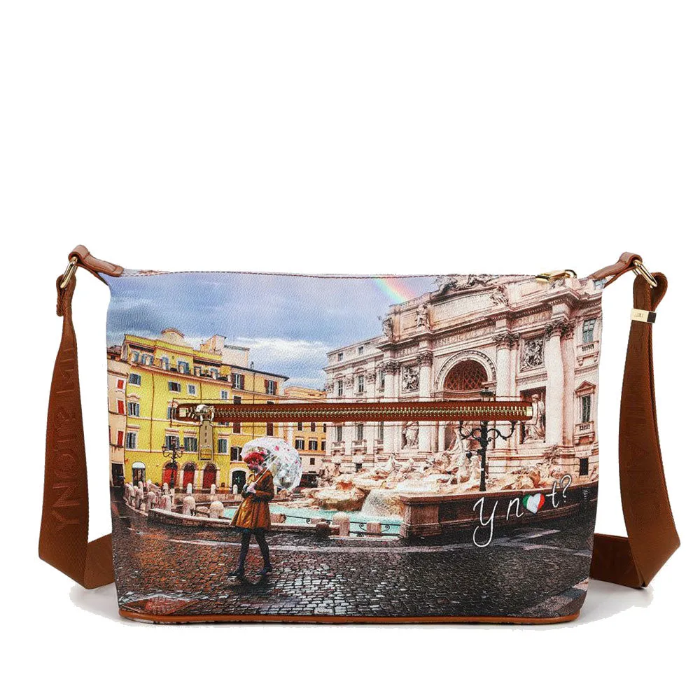 Borsa Donna Y NOT Hobo Easy Large a Tracolla YES-607 Rainbow Rome