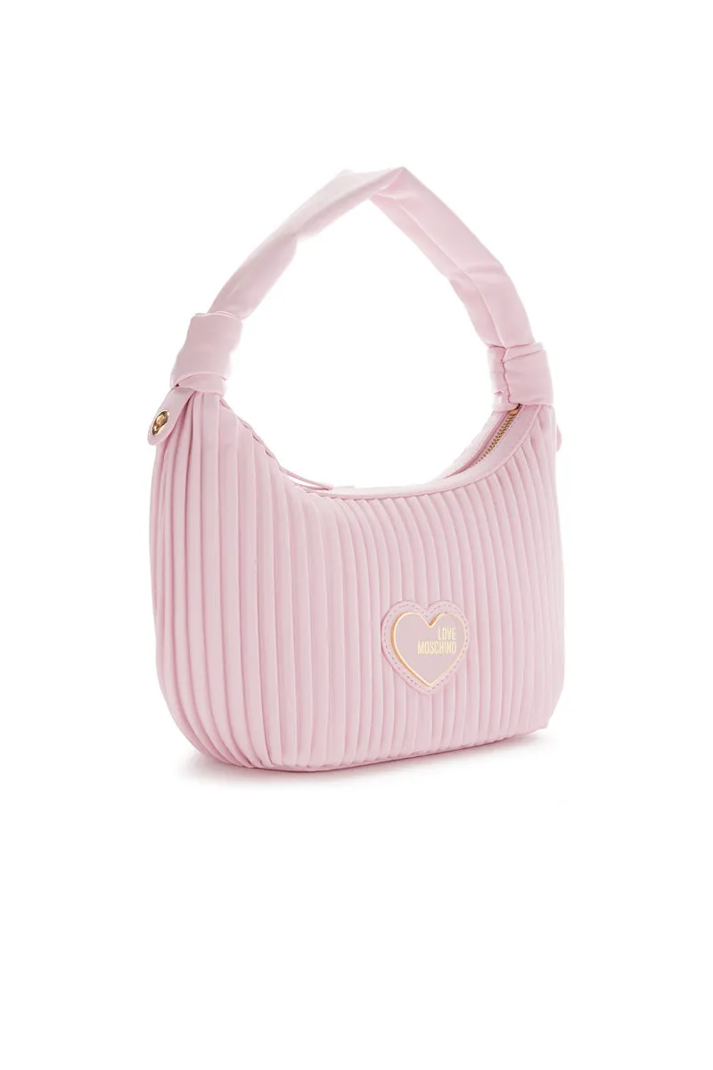 Borsa Pleated Pu - Cipria