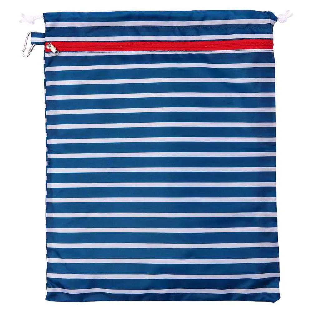 Breton Stripe Splash Proof Travel Sack