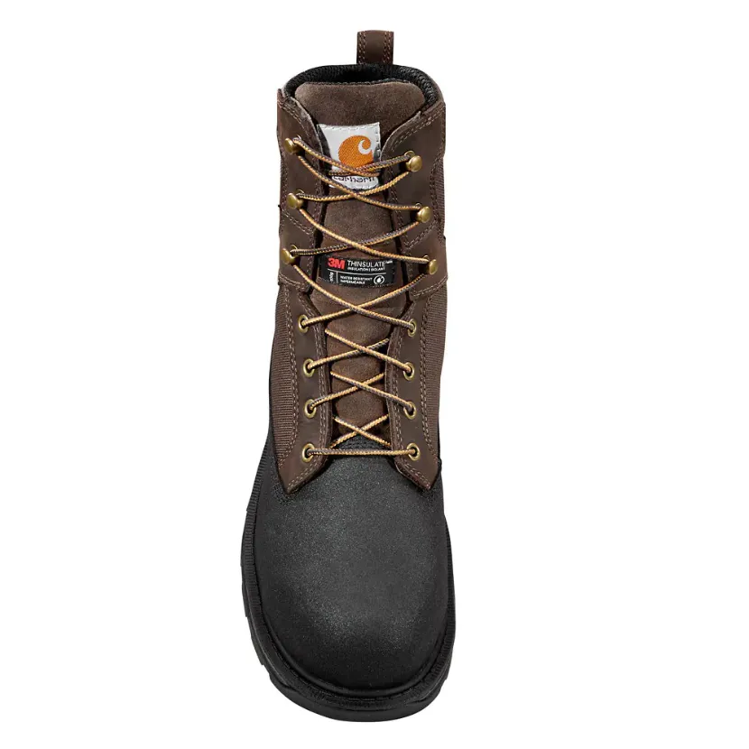 Carhartt Men's Ironwood 8" WP Alloy Toe Work Boot - Dark Brown - FT8509-M