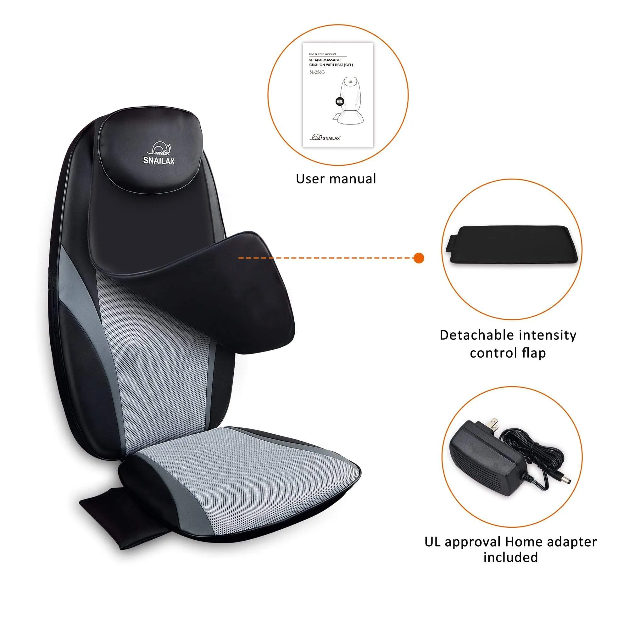 Certified Refurbished - Shiatsu Back Kneading Massage Cushion - 256