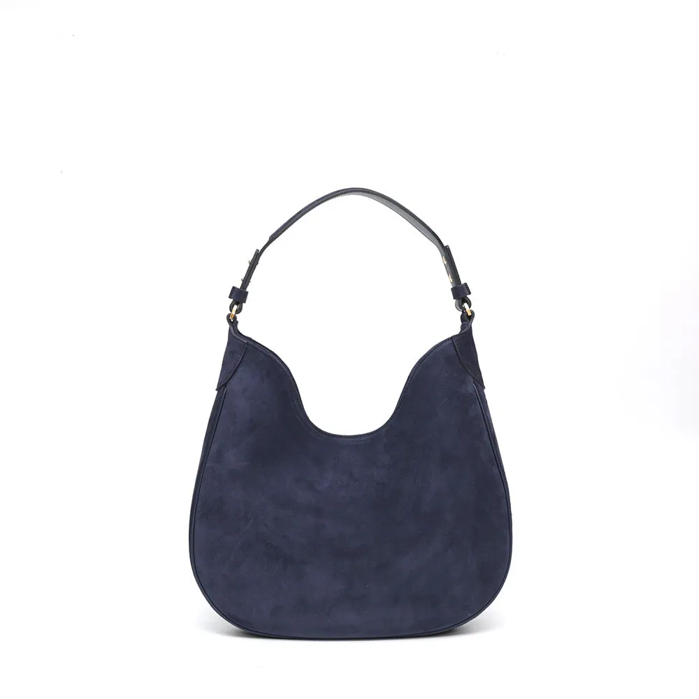 Cloe piccola in Pelle Scamosciata Blu