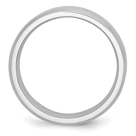 Cobalt Beveled Edge Satin 7mm Band