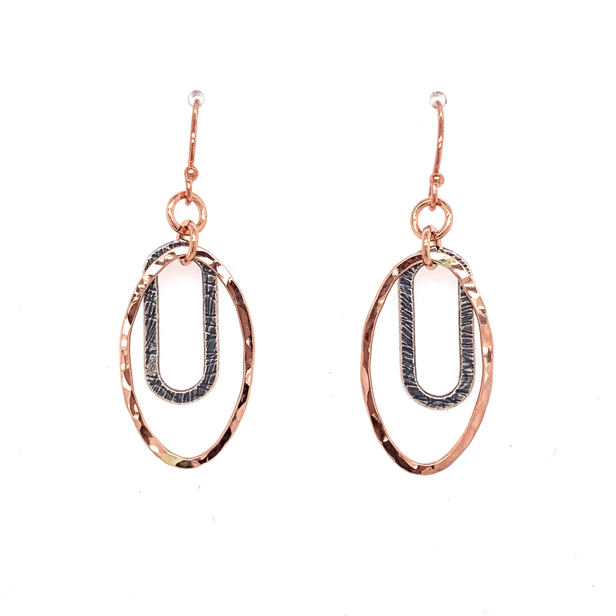 Concentric Linx Oval Earrings (E1769)